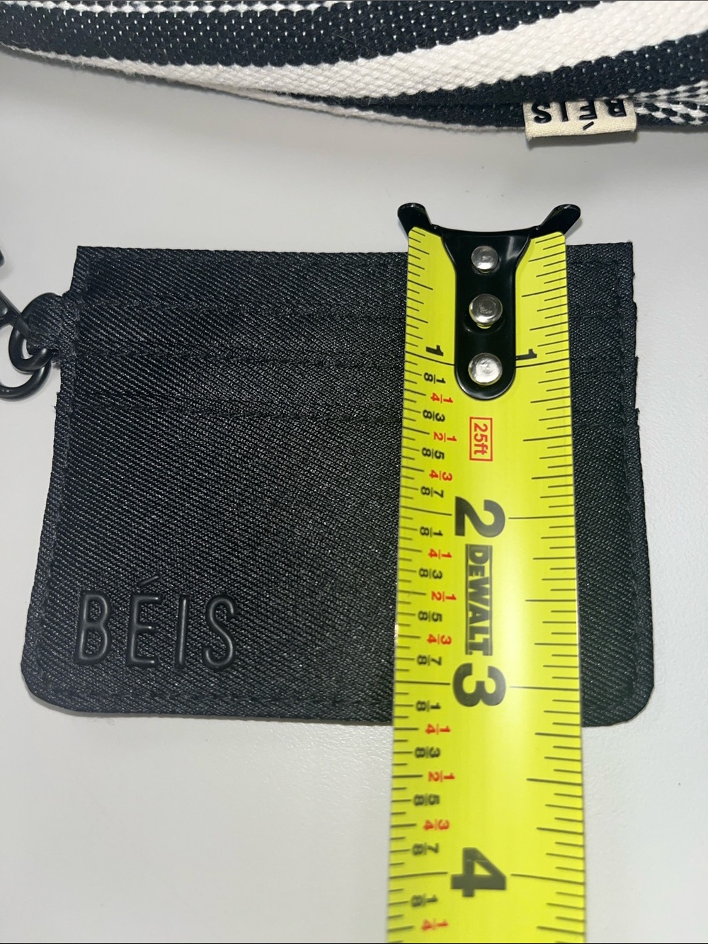 BEIS Black & White Summer Striped Water Bottle Sling Bag NWOT - Picture 7 of 11